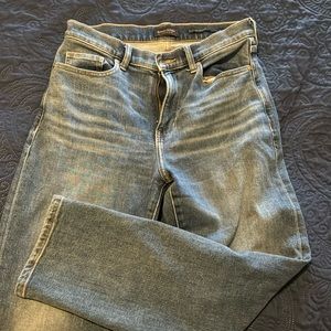 Banana republic high rise straight jeans, 29
